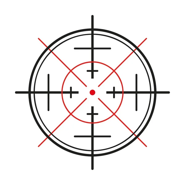 Crosshair on white background — Wektor stockowy