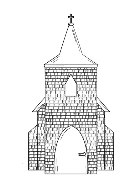 Ескіз церкви — стоковий вектор