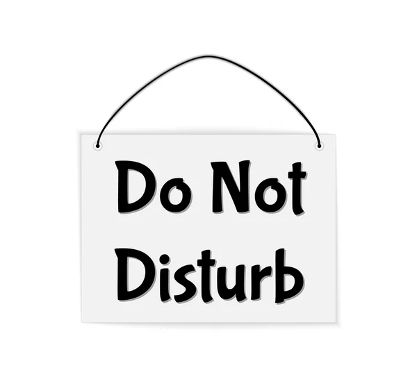 Do not disturb sign — Stock Vector