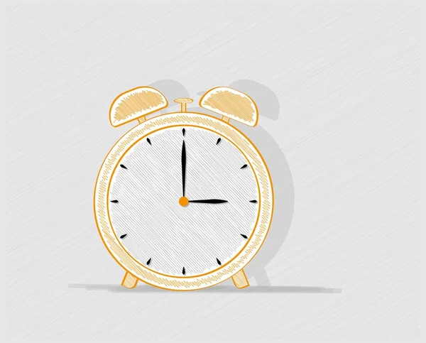 Reloj despertador — Vector de stock