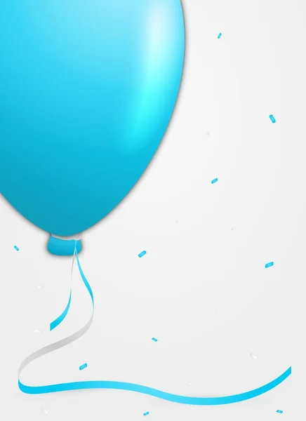 Uitnodigingskaart met ballon — Stockvector