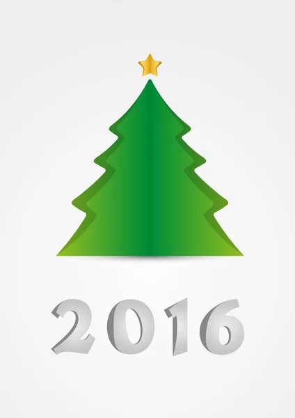 Cartão com árvore de Natal — Vetor de Stock