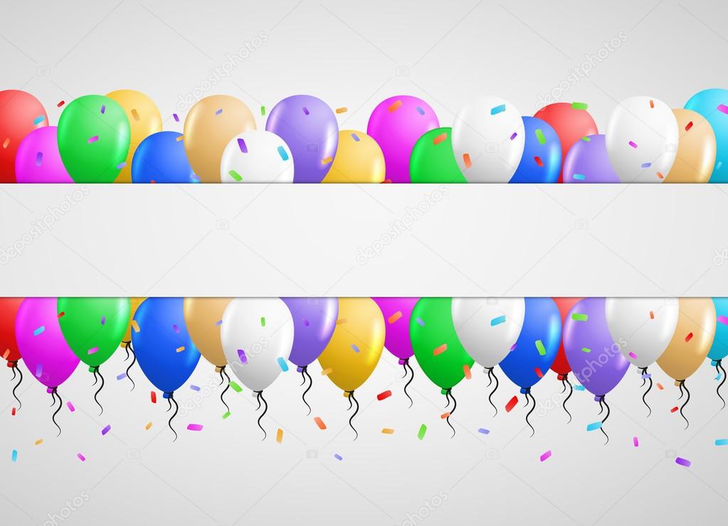 Carte D Invitation Avec De Nombreux Ballons Image Vectorielle Muuraa C Carte D Invitation Avec De Nombreux Ballons Image Vectorielle Muuraa C