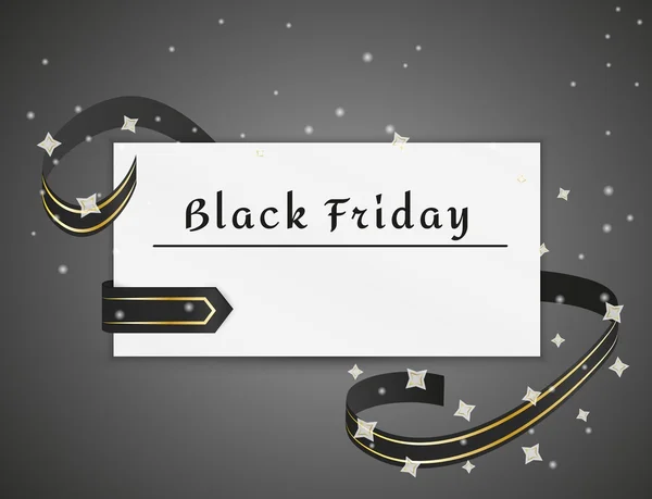 Black friday card — Stock Vector