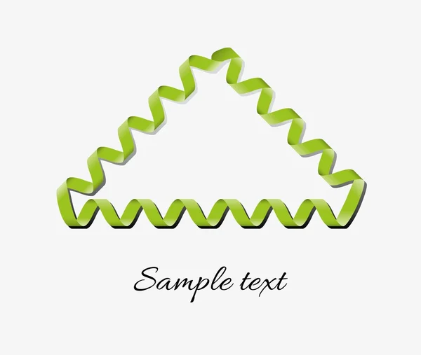 Ribbon frame with text — Stock Vector