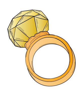 büyük taşlı altın yüzük