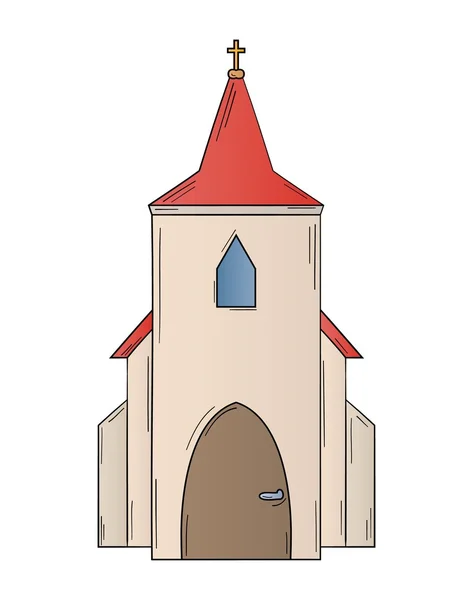 Bosquejo de la iglesia — Vector de stock