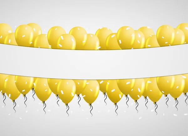 Ballonnen op grijze achtergrond — Stockvector