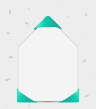 Kağıt şerit köşe ile