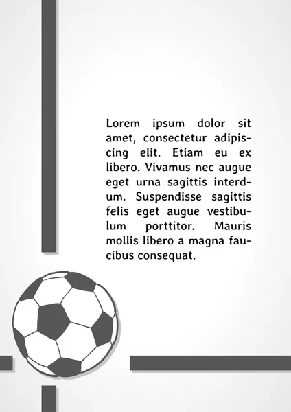 Fotbal symbol tmavé infografika — Stockový vektor