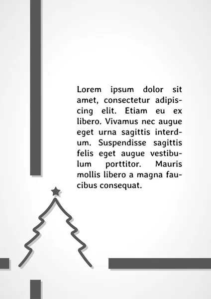 Kerstboom donkere infographics — Stockvector