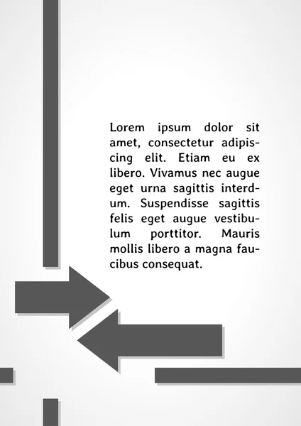 Twee pijlen symbool donkere infographics — Stockvector