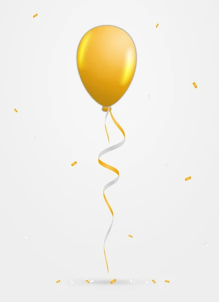 Balón a konfety — Stockový vektor