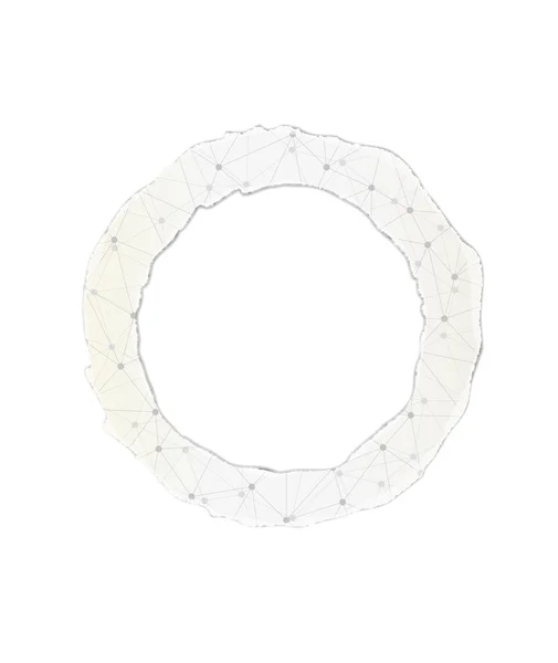 Torn paper circle — Stock Vector