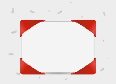 Kağıt şerit köşe ile