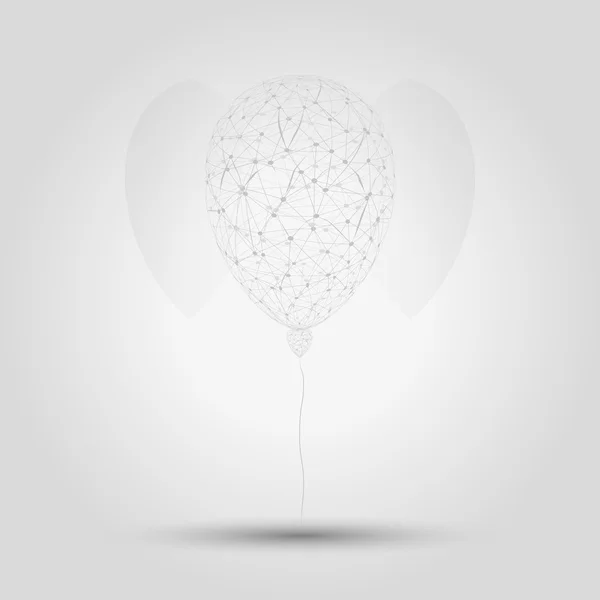 Abstracte bekabelde ballon — Stockvector