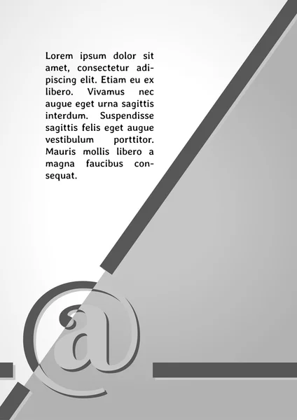 E-Mail-Symbol dunkle Infografiken — Stockvektor