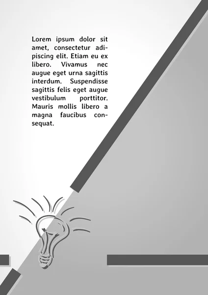 Grijze lamp donkere infographics — Stockvector