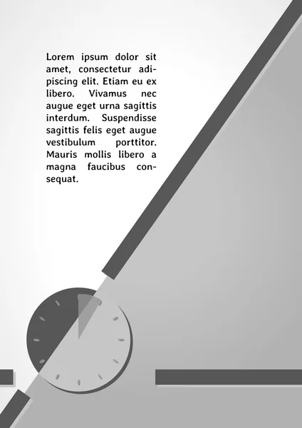 Reloj símbolo oscuro infografías — Archivo Imágenes Vectoriales