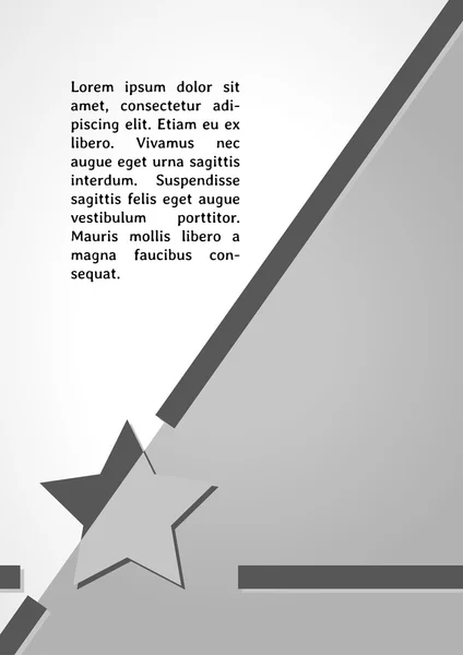 Estrella símbolo oscuro infografías — Archivo Imágenes Vectoriales