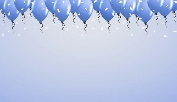 Ballonnen aan de bovenkant — Stockvector
