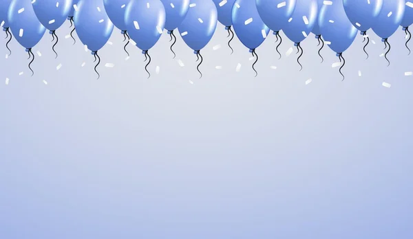 Globos en la parte superior — Vector de stock