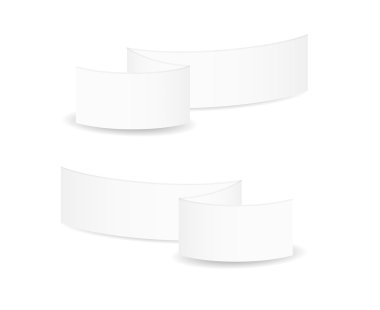 beyaz boş katlanmış kağıt