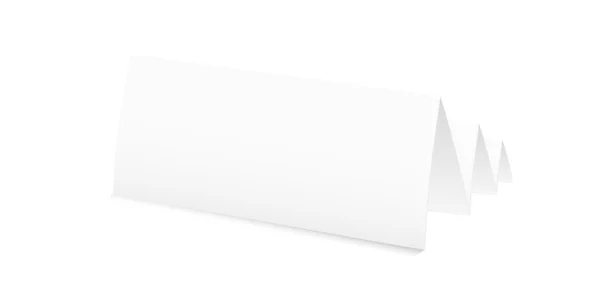 Papier plié blanc blanc — Image vectorielle