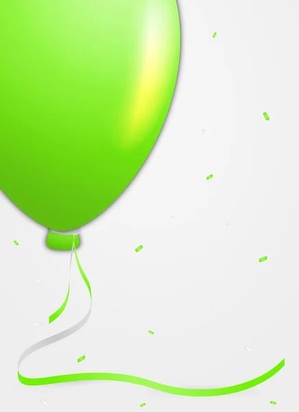 Yeşil balon detay — Stok Vektör