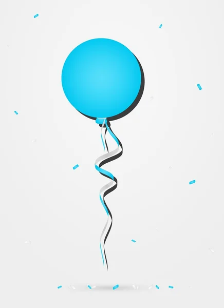 Balon konfeti ile — Stok Vektör