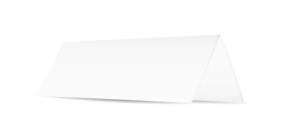 Vit blank vikta papper — Stock vektor