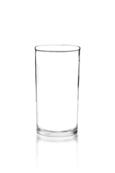 Empty Glass Empty Glass Water Isolated White Background — Fotografia de Stock