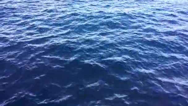 Hermoso Fondo Mar Azul Concepto Descanso Relajación — Vídeo de stock