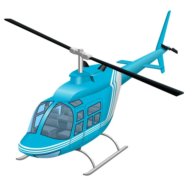 Helikopter vektoros illusztráció — Stock Vector