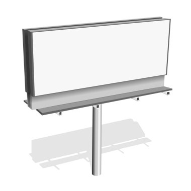 Vektör billboard boş