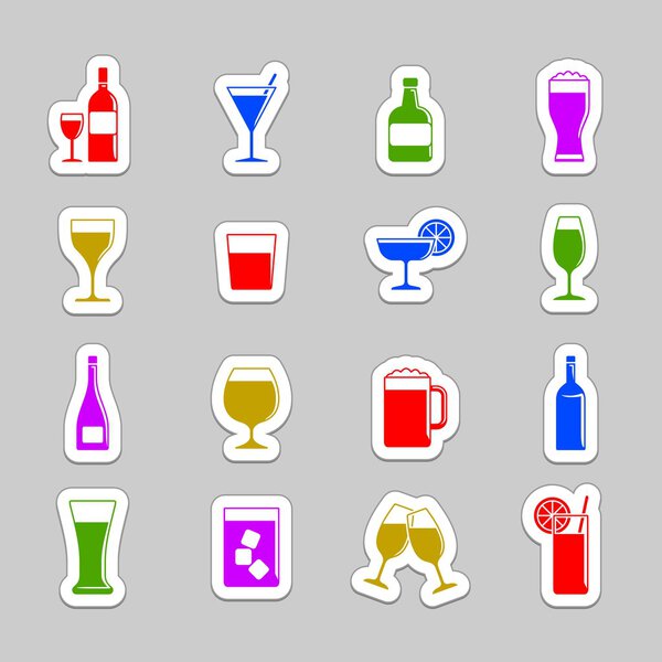 Drink icon set