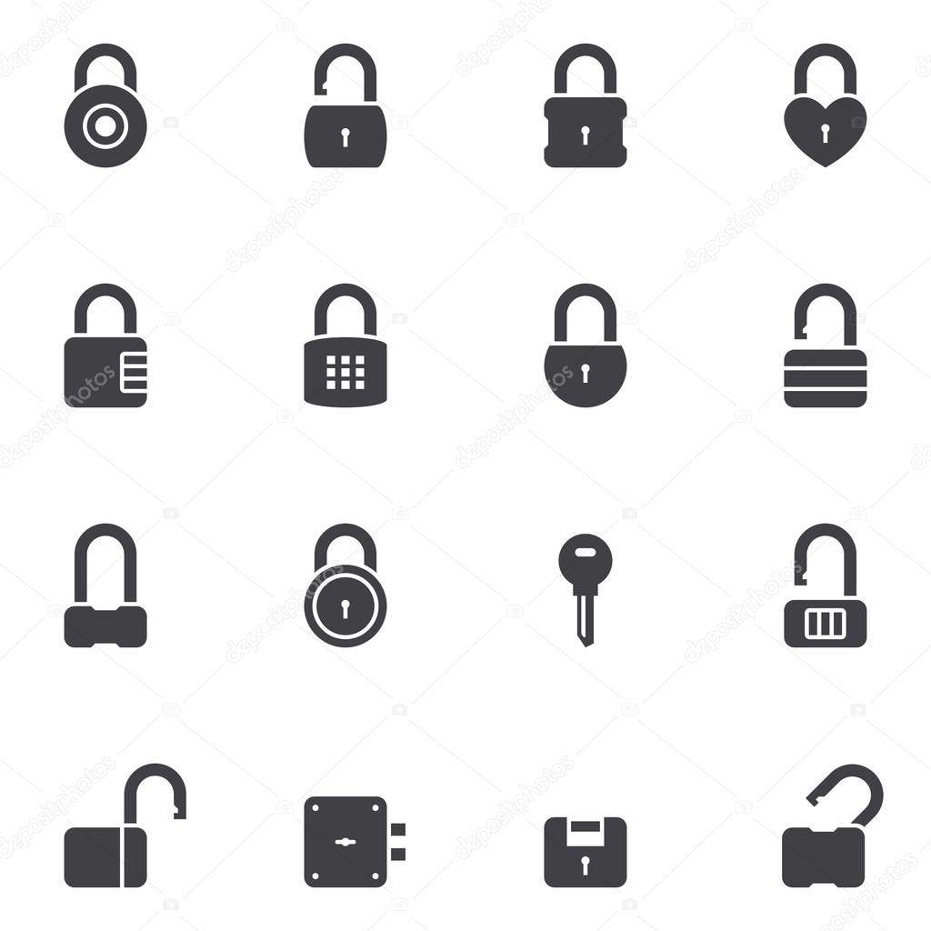 Padlock icons