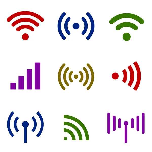 Fale radiowe kolor — Wektor stockowy