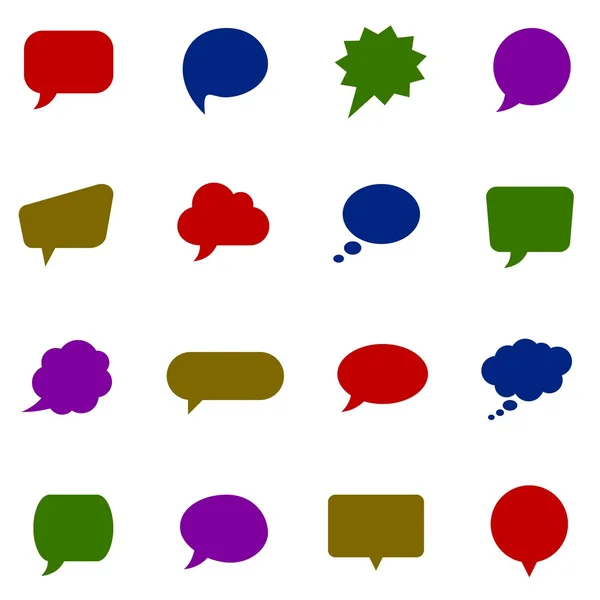 Color speech bubbles — Stock Vector