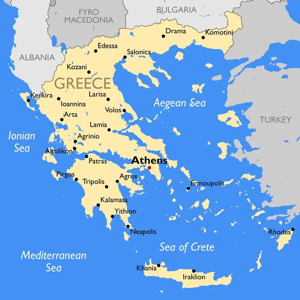 Yunanistan Haritası