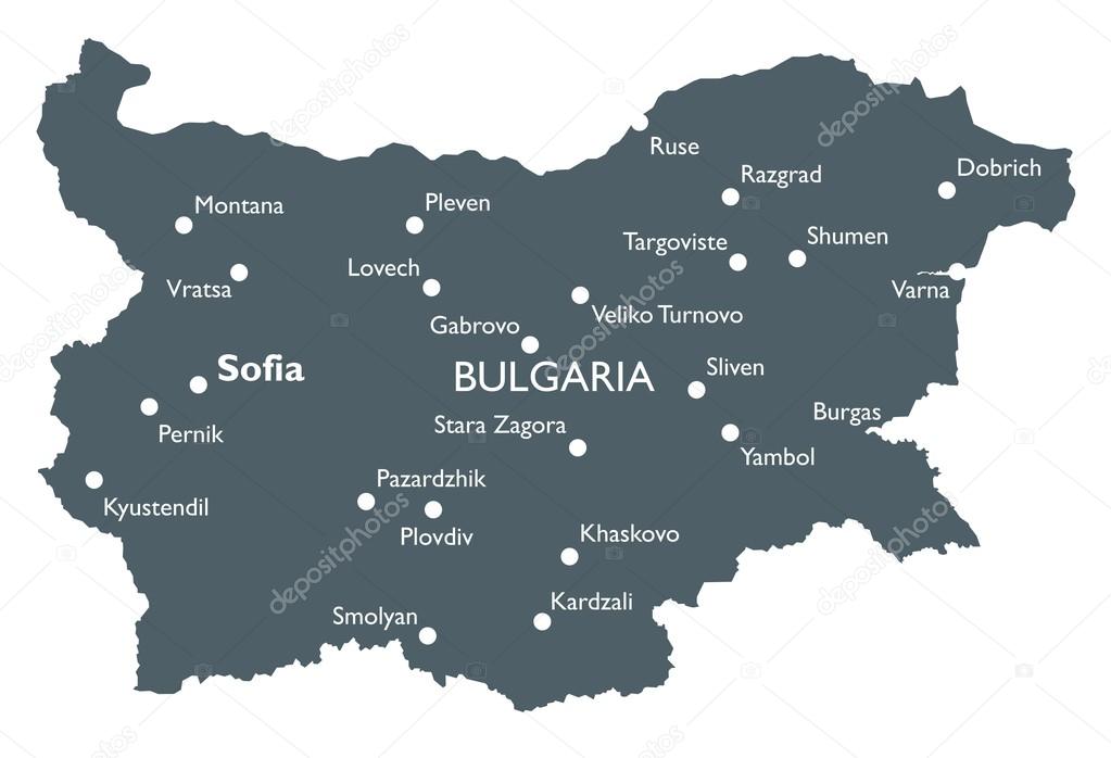 Vector Bulgaria map