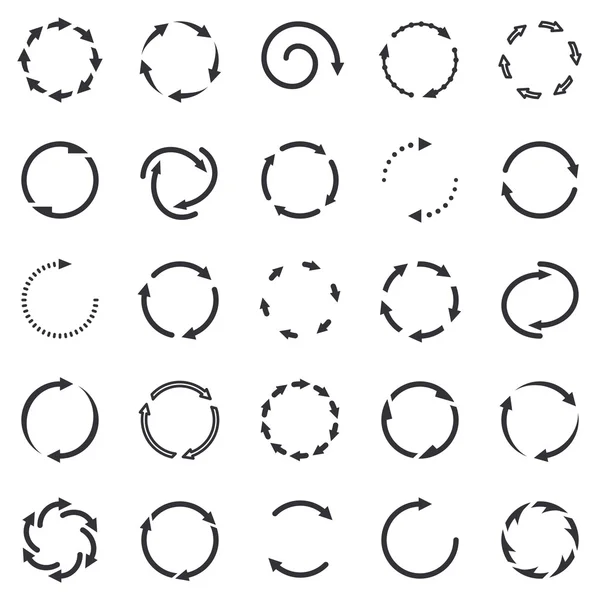 Kreis-Pfeile-Symbole — Stockvektor