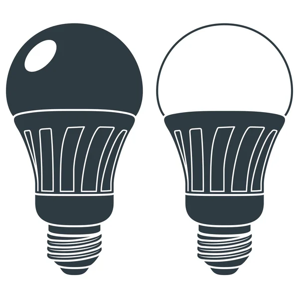 Icône ampoule LED — Image vectorielle