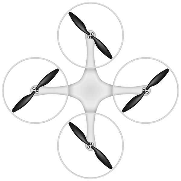 Quadcopter drone isolated — Stock Photo, Image