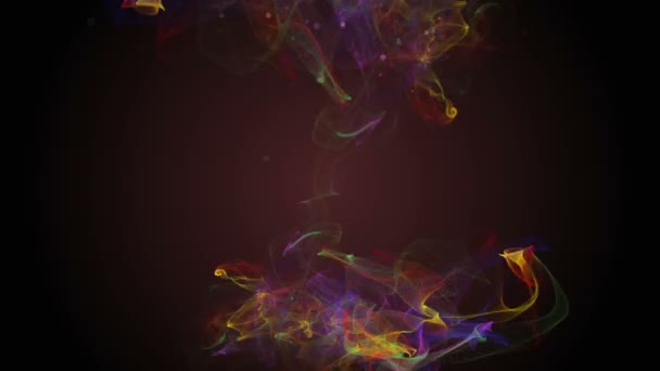 Nebulosa colorida e dinâmica, grande fundo espacial, loop sem costura — Vídeo de Stock