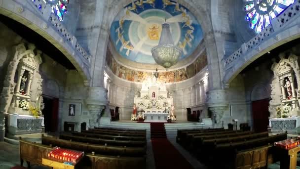 Basílica de Santa Luzia en Viana do Castelo (norte de Portugal ) — Vídeo de stock