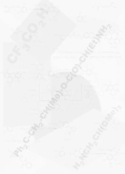 Chemie sciene - achtergrond met formules — Stockfoto