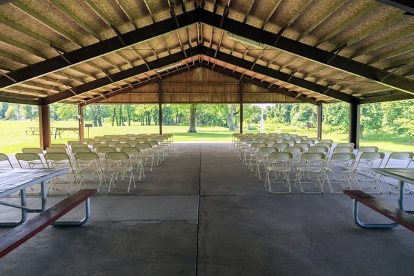 Empty Pavilion Set for Wedding — Stock Photo, Image