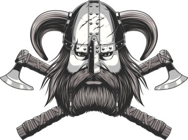 Viking baş maskotu