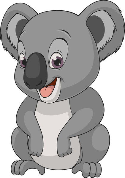 Little funny bear koala